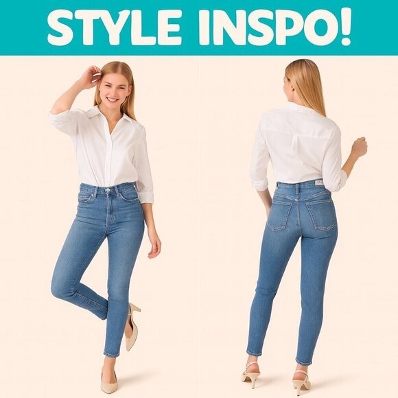 💎 AGOLDE 👖 Women’s Mid-Rise Skinny Ankle Jeans - Size 24 | Premium Denim ✨ - Picture 7 of 15